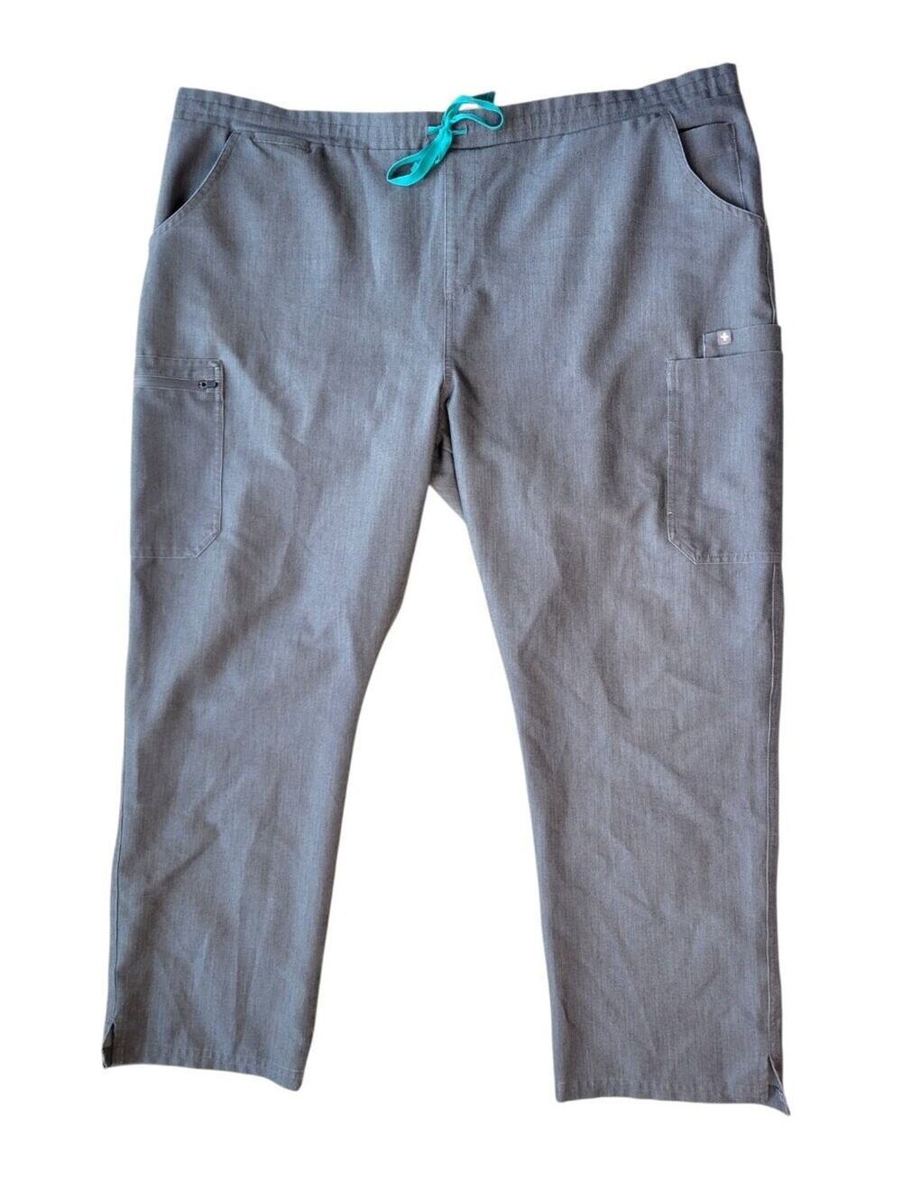 FIGS Women’s Yola Skinny Scrub Pants Graphite Plus Size XXL Petite